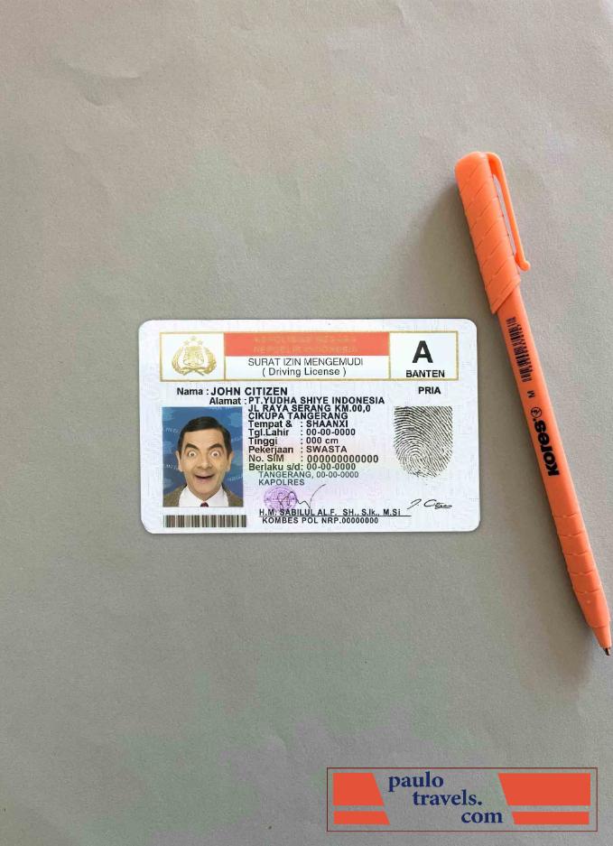 Indonesia DL photolook FRONT PSD template